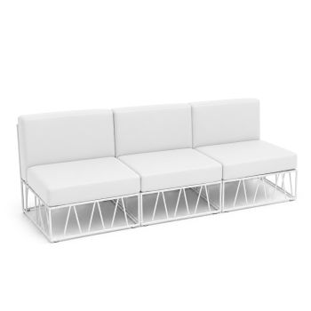 Sea-Breeze - Modular 3-Piece Sofa - White