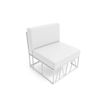 Sea-Breeze - Modular Lounger Chair - White