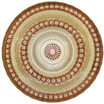 Agra Charger Plate (Red)