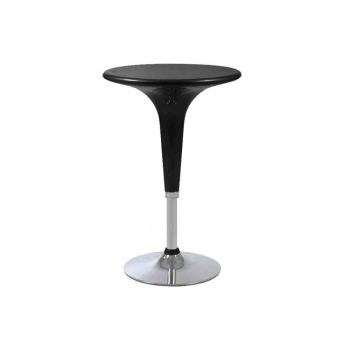 Contemporary Cocktail Table Scoop Black (Adjustable)