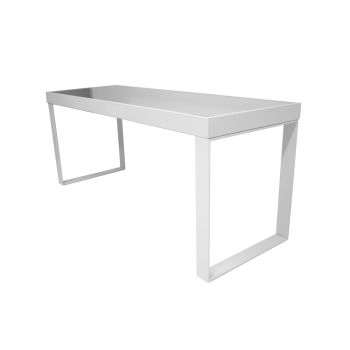 Reflection Highboy Table U Shape White