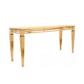 Reflection HighBoy Table Gold 30" x 96" Stainless Steel Top